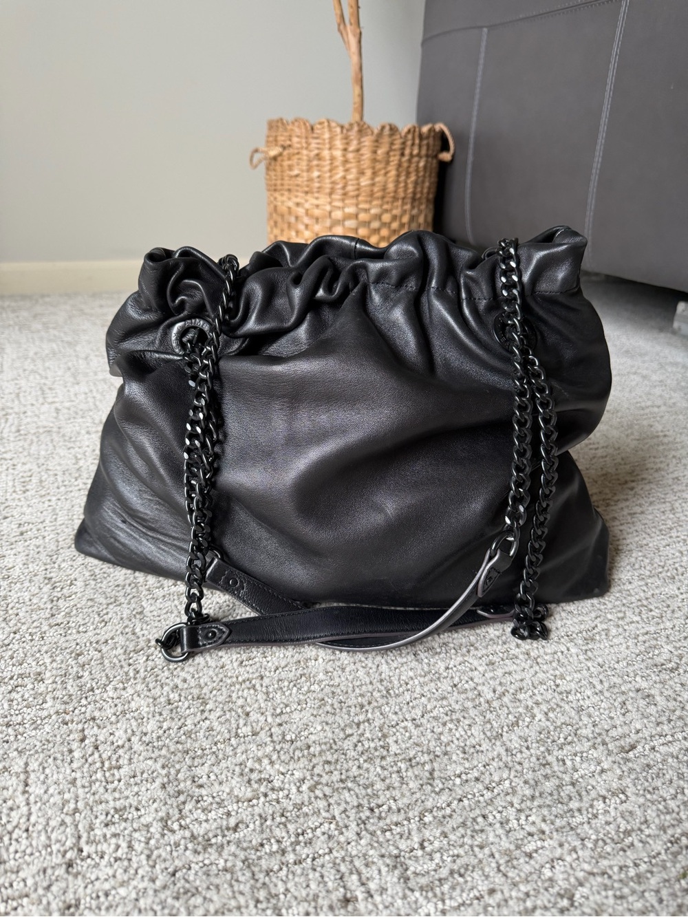 Aimee Kestenberg Willow Leather Shoulder Tote Bag Purse